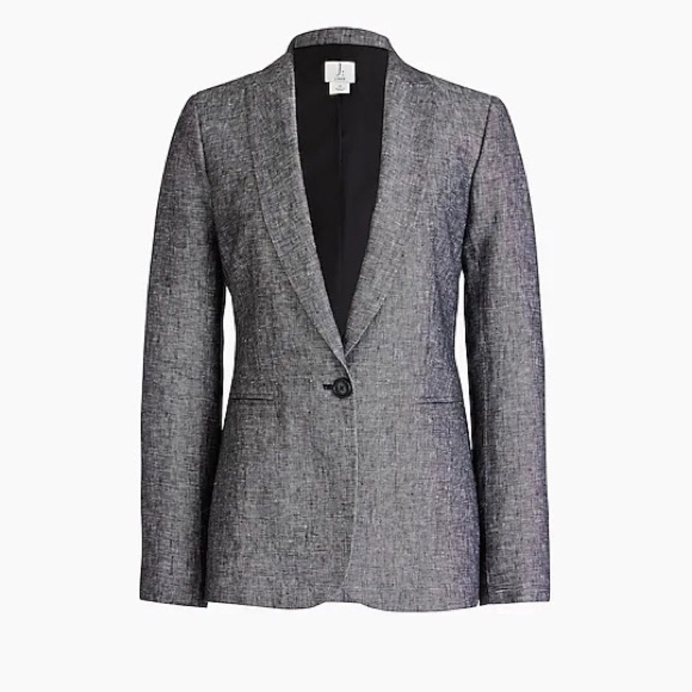 Jcrew one button linen blazer size 2